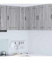 vidaXL Dishwasher Panel Kalmar Grey Sonoma 57 x 57 x 80 cm — Model: 1x wall corner cabinet 57 cm wide 80 cm high