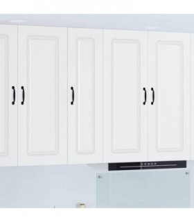 vidaXL Dishwasher Panel Kalmar White 30 x 31 x 100 cm Engineered Wood — Model: 1x wall cabinet (1 door) 30 cm wide 100 cm high