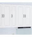 vidaXL Dishwasher Panel Kalmar White 30 x 31 x 100 cm Engineered Wood — Model: 1x wall cabinet (1 door) 30 cm wide 100 cm high