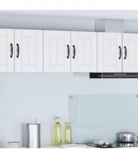 vidaXL Wall Cabinet LUCCA 2 pcs White 30 x 31 x 40 cm Engineered Wood — Model: 2x wall cabinet (1 door)