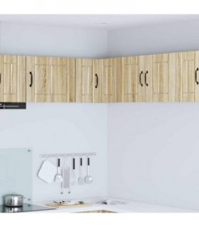 vidaXL Wall Corner Cabinet LUCCA Sonoma Oak 57 x 57 x 40 cm — Model: 1x wall corner cabinet