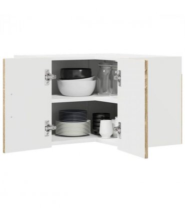 vidaXL Wall Corner Cabinet LUCCA Sonoma Oak 57 x 57 x 40 cm — Model: 1x wall corner cabinet
