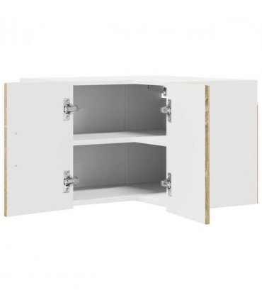 vidaXL Wall Corner Cabinet LUCCA Sonoma Oak 57 x 57 x 40 cm — Model: 1x wall corner cabinet
