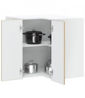 vidaXL Kitchen Wall Corner Cabinet Lucca Artisan O — Colour: concrete grey, Size: 57 x 57 x 60 cm, Model: 1x wall corner cabinet