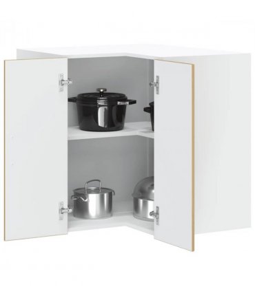 vidaXL Kitchen Wall Corner Cabinet Lucca Artisan O — Colour: concrete grey, Size: 57 x 57 x 60 cm, Model: 1x wall corner cabinet