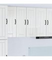 vidaXL Wall Cabinet LUCCA 2 pcs High Gloss White 30 x 31 x 80 cm — Model: 2x wall cabinet (1 door)