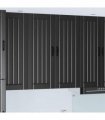 vidaXL Wall Cabinet LUCCA Black 80 x 31 x 100 cm Engineered Wood — Model: 1x wall cabinet (2 doors)