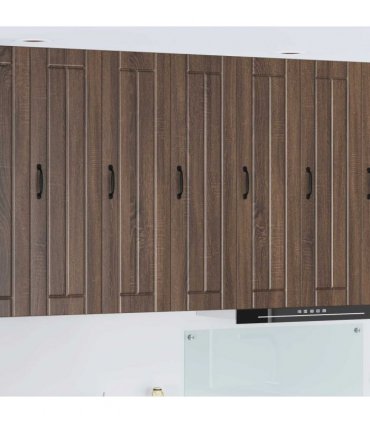 vidaXL Wall Cabinet LUCCA Brown Oak 30 x 31 x 100 cm Engineered Wood — Model: 1x wall cabinet (1 door)