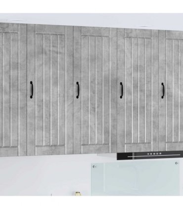 vidaXL Wall Cabinet LUCCA Concrete Grey 40 x 31 x 100 cm — Model: 1x wall cabinet (1 door)