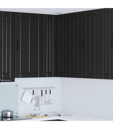 vidaXL Wall Corner Cabinet LUCCA Black 57 x 57 x 100 cm — Model: 1x wall corner cabinet