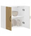 vidaXL Kitchen Wall Cabinet Lucca Sonoma Oak Engineered Wood — Size: 60 x 31 x 60 cm, Model: 1x wall cabinet (2 doors)