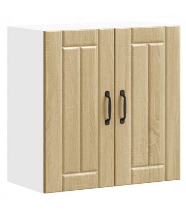 vidaXL Kitchen Wall Cabinet Lucca Sonoma Oak Engineered Wood — Size: 60 x 31 x 60 cm, Model: 1x wall cabinet (2 doors)