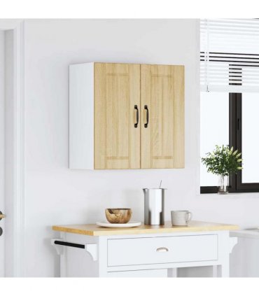 vidaXL Kitchen Wall Cabinet Lucca Sonoma Oak Engineered Wood — Size: 60 x 31 x 60 cm, Model: 1x wall cabinet (2 doors)