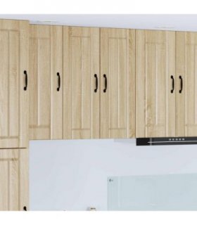 vidaXL Wall Cabinet LUCCA 2 pcs Sonoma Oak 30 x 31 x 80 cm — Model: 2x wall cabinet (1 door)