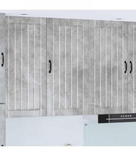 vidaXL Wall Cabinet LUCCA Concrete Grey 50 x 31 x 100 cm — Model: 1x wall cabinet (1 door)