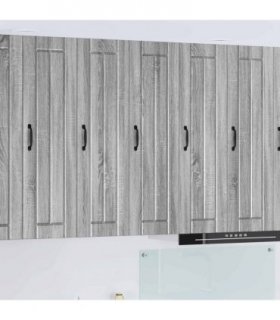 vidaXL Wall Cabinet LUCCA Grey Sonoma 30 x 31 x 100 cm Engineered Wood — Model: 1x wall cabinet (1 door)