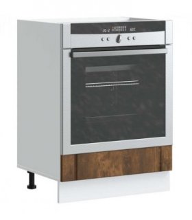 vidaXL Oven Cabinet Lucca Smoked Oak Engineered Wood — Size: 60 x 46 x 81.5 cm, Model: 1x oven cabinet