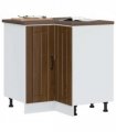 vidaXL Kitchen Cor — Colour: concrete grey, Size: 75.5 x 75.5 x 81.5 cm, Model: 1x corner bottom cabinet (2 doors) — V0672053692