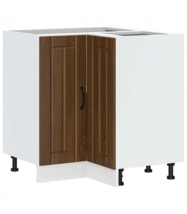 vidaXL Kitchen Cor — Colour: concrete grey, Size: 75.5 x 75.5 x 81.5 cm, Model: 1x corner bottom cabinet (2 doors) — V0672053692
