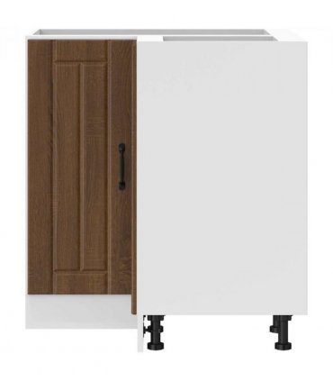 vidaXL Kitchen Cor — Colour: concrete grey, Size: 75.5 x 75.5 x 81.5 cm, Model: 1x corner bottom cabinet (2 doors) — V0672053692