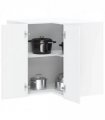 vidaXL Kitchen Wall Corner Cabinet Lucca High Glos — Colour: concrete grey, Size: 57 x 57 x 60 cm, Model: 1x wall corner cabinet