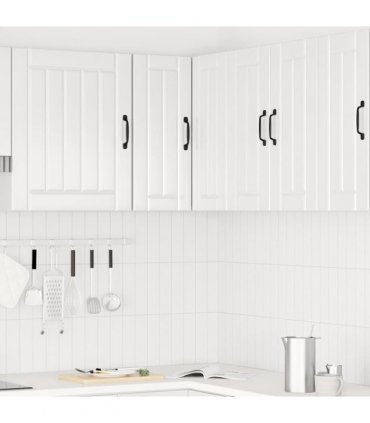 vidaXL Kitchen Wall Corner Cabinet Lucca High Glos — Colour: concrete grey, Size: 57 x 57 x 60 cm, Model: 1x wall corner cabinet