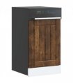 vidaXL Dishwasher Panel Lucca Smoked Oak Engineered Wood — Size: 45 x 1.5 x 67 cm, Model: 1x dishwasher panel