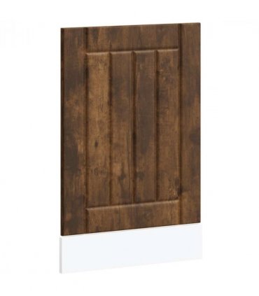 vidaXL Dishwasher Panel Lucca Smoked Oak Engineered Wood — Size: 45 x 1.5 x 67 cm, Model: 1x dishwasher panel