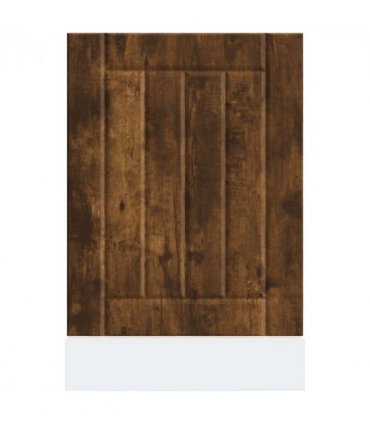 vidaXL Dishwasher Panel Lucca Smoked Oak Engineered Wood — Size: 45 x 1.5 x 67 cm, Model: 1x dishwasher panel