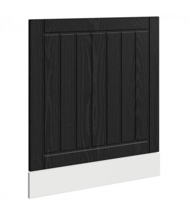 vidaXL Dishwasher Panel LUCCA Black Oak 60 x 1.5 x 57 cm — Size: 60 x 1.5 x 67 cm, Model: 1x dishwasher panel