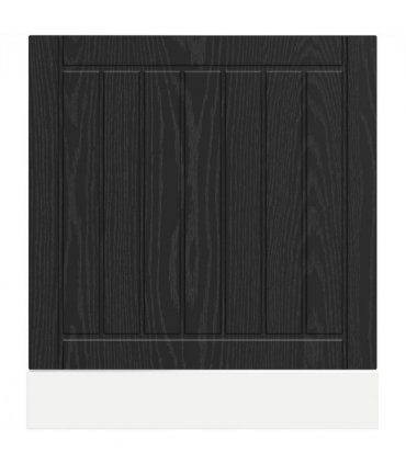 vidaXL Dishwasher Panel LUCCA Black Oak 60 x 1.5 x 57 cm — Size: 60 x 1.5 x 67 cm, Model: 1x dishwasher panel