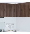 vidaXL Wall Corner Cabinet LUCCA Brown Oak 57 x 57 x 80 cm — Model: 1x wall corner cabinet