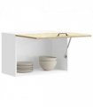 vidaXL Kitchen Wall Cabinet Lucca Sonoma Oak Engineered Wood — Size: 60 x 31 x 40 cm, Model: 1x wall cabinet (1 flap door)