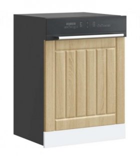 vidaXL Dishwasher Panel Lucca Sonoma Oak Engineered Wood — Size: 60 x 1.5 x 67 cm, Model: 1x dishwasher panel