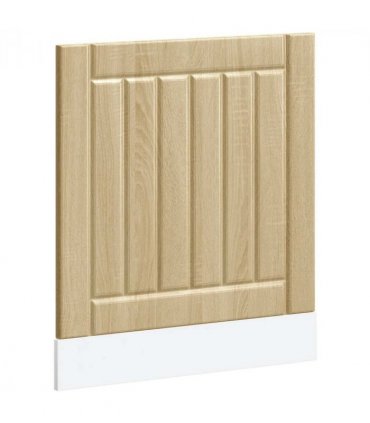 vidaXL Dishwasher Panel Lucca Sonoma Oak Engineered Wood — Size: 60 x 1.5 x 67 cm, Model: 1x dishwasher panel