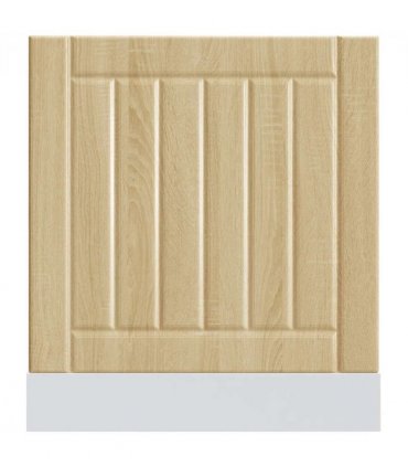 vidaXL Dishwasher Panel Lucca Sonoma Oak Engineered Wood — Size: 60 x 1.5 x 67 cm, Model: 1x dishwasher panel