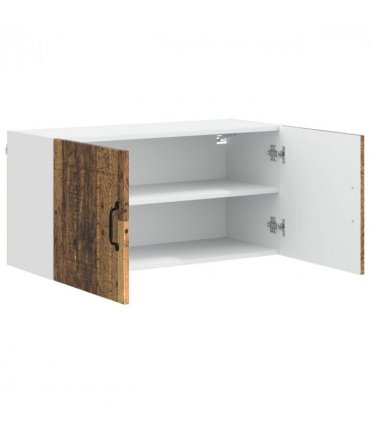vidaXL Wall Cabinet LUCCA Old Wood 80 x 31 x 40 cm Engineered Wood — Model: 1x wall cabinet (2 doors)