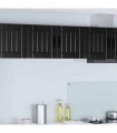 vidaXL Wall Cabinet LUCCA Black 80 x 31 x 40 cm Engineered Wood — Model: 1x wall cabinet (2 doors)
