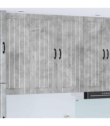 vidaXL Wall Cabinet LUCCA Concrete Grey 80 x 31 x 100 cm — Model: 1x wall cabinet (2 doors)