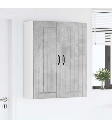 vidaXL Wall Cabinet LUCCA Concrete Grey 80 x 31 x 100 cm — Model: 1x wall cabinet (2 doors)