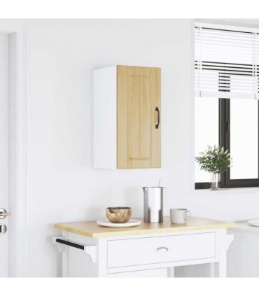 vidaXL Kitchen Wall Cabinet Lucca Sonoma Oak Engineered Wood — Size: 30 x 31 x 60 cm, Model: 1x wall cabinet (1 door)