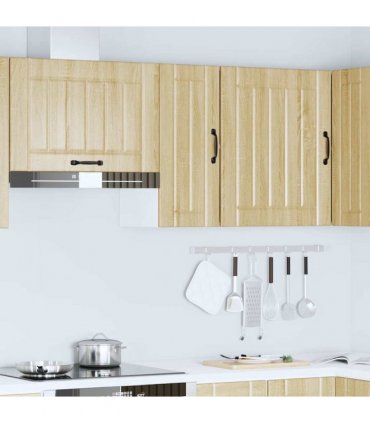vidaXL Kitchen Wall Cabinet Lucca Sonoma Oak Engineered Wood — Size: 30 x 31 x 60 cm, Model: 1x wall cabinet (1 door)