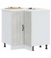 vidaXL Kitchen Corner Base Cabinet Lucca Concrete Grey — Size: 75.5 x 75.5 x 81.5 cm, Model: 1x corner bottom cabinet (2 doors)