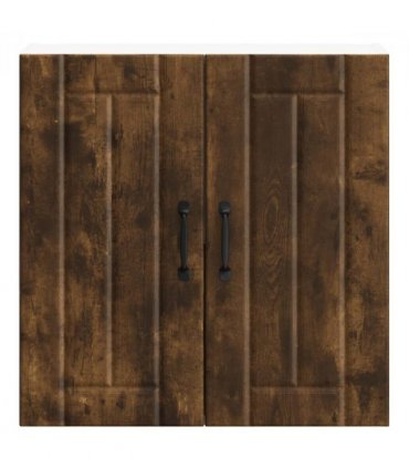 vidaXL Kitchen Wall Cabinet Lucca Smoked Oak Engineered Wood — Size: 60 x 31 x 60 cm, Model: 1x wall cabinet (2 doors)