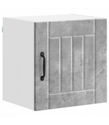 vidaXL Wall Cabinet LUCCA 2 pcs Concrete Grey 40 x 31 x 40 cm — Model: 2x wall cabinet (1 door)