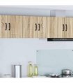 vidaXL Wall Cabinet LUCCA 2 pcs Sonoma Oak 30 x 31 x 40 cm — Model: 2x wall cabinet (1 door)