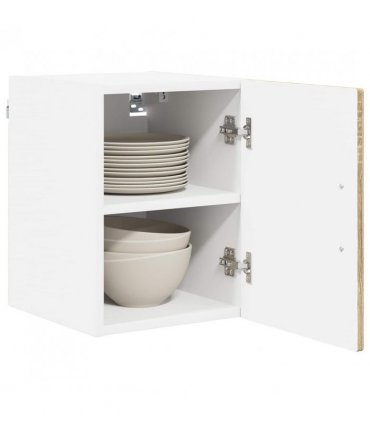 vidaXL Wall Cabinet LUCCA 2 pcs Sonoma Oak 30 x 31 x 40 cm — Model: 2x wall cabinet (1 door)