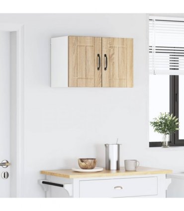 vidaXL Wall Cabinet LUCCA 2 pcs Sonoma Oak 30 x 31 x 40 cm — Model: 2x wall cabinet (1 door)