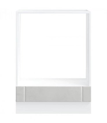 vidaXL Oven Cabinet Lucca Concrete Grey Engineered Wood — Size: 60 x 46 x 81.5 cm, Model: 1x oven cabinet