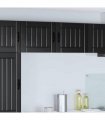 vidaXL Wall Cabinet LUCCA Black 50 x 31 x 40 cm Engineered Wood — Model: 1x wall cabinet (1 door)
